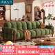 青園九號(hào)2025新款嚴(yán)選布藝沙發(fā)法式復(fù)古奶油風(fēng)簡(jiǎn)約沙發(fā)鋼琴鍵客廳大小戶型 【標(biāo)準(zhǔn)版】親膚六防貓抓絨布- 直排沙發(fā)-落葉松實(shí)木框架 2.2m