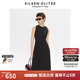 朗姿歐洲EiLEEN ELITEE黑色無(wú)袖收腰連衣裙2025年夏季新款通勤裙 黑色 XL