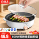 揚子電烤盤(pán)電烤鍋家用多功能烤肉鍋電燒烤爐小型煎鍋圓形烤肉盤(pán)煎蛋器煎牛排烙餅鍋早餐機無(wú)煙不粘鍋 26.5cm口徑【1-3人】含上蓋+禮包 1層