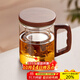 憶壺茶泡茶杯茶水分離杯水杯男士茶杯個(gè)人專(zhuān)用泡茶杯玻璃綠茶杯子 【特價(jià)沖量】400ML木語(yǔ)杯