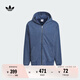 adidas陳冠希同款水洗系列運(yùn)動(dòng)連帽夾克外套男新款阿迪達(dá)斯三葉草 制服藍(lán)     XL