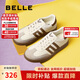 百麗七夕禮物復(fù)古拼色德訓(xùn)女鞋25新百搭休閑鞋B2614AM5 棕色 37