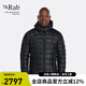 Rab 睿坡男士900蓬鵝絨連帽防戶外運(yùn)動輕薄鵝絨羽絨服140g QDB-45 黑色 S