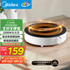 美的（Midea）電磁爐圓形無(wú)名火廚房家用多功能大功率 爆炒火鍋炒菜蒸煮燒水 旋鈕操控 國(guó)家補(bǔ)貼C22-RX22H0107