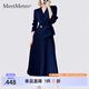MeetMetro瑪依爾西裝連衣裙女2025秋季新款質(zhì)感職業(yè)通勤百褶裙 藏青【現(xiàn)貨】 L