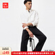 優(yōu)衣庫男裝/男女同款牛津紡襯衫長(cháng)袖襯衣休閑素色通勤478086 478086/01乳白色 L /175/100A