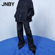江南布衣（JNBY）【商場(chǎng)同款】25冬新品牛仔褲寬松棉質(zhì)超長(cháng)香蕉版型舒適5P0E14980 991/牛仔藏青 M