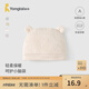 童泰（TONGTAI）嬰兒帽子秋冬季純棉新生兒保暖胎帽寶寶護(hù)囟門兒童外出防風(fēng)帽 米白 0-3月,34-40cm