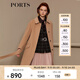 PORTS寶姿 新品女裝氣質(zhì)斗篷袖雙面呢大衣SN9C023CWF002 駝色 M (6)