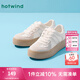 熱風(fēng)（Hotwind）商場(chǎng)同款女鞋復(fù)古銀色德訓(xùn)鞋25年春新款優(yōu)雅芭蕾風(fēng)厚底板鞋小白鞋 135米銀 37