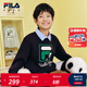 FILA【抗菌】斐樂(lè )兒童童裝上衣2025年秋季新款男女童舒適套頭衛衣 傳奇藍-NV 165