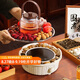 PAKCHOICE2024新款圍爐煮茶套裝電陶爐煮茶器具全套玻璃燒水壺室內(nèi)圍聚烤火