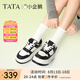 他她（TATA）小企鵝厚底小白鞋女鞋透氣新款松糕板鞋休閑鞋GMX01AM5 黑/白 37