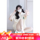 迪士尼（Disney）女大童套裝夏季12-15歲女孩衣服高初中學(xué)生女裝運(yùn)動(dòng)少女短袖短褲 杏色兩件套 165 S（建議80-99斤）