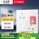 公牛（BULL）開關(guān)插座五孔插座86型暗裝5孔USB插座電視網(wǎng)絡(luò)插座 G12象牙白 【六孔10A+16A】