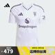 阿迪達(dá)斯 （adidas）【滔搏運(yùn)動(dòng)】男子MUFC A JSY曼聯(lián)球迷版客場(chǎng)足球運(yùn)動(dòng)短袖球衣 JI7423 L