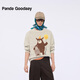 PANDA GOODAAY2025新款秋冬加厚情侶萌寵寬松休閑圓領(lǐng)套頭男女毛衣PGD533008 米色 S 165/88A
