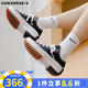 匡威（Converse）RunStarHike 黑白熊貓 高幫厚底增高帆布運(yùn)動(dòng)鞋情侶休閑鞋男女鞋 168816C 黑色 37.5 /5