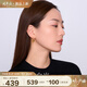白嵐海棠水晶耳釘925銀女耳環(huán)耳飾新輕奢氣質(zhì)時尚設(shè)計七夕情人節(jié)禮物 海棠水晶耳釘