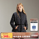 ELLE KIDS童裝 3m新雪麗高效暖絨棉服女童冬季絎線防潑外套 黑色 160 (S)