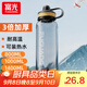 富光運(yùn)動(dòng)水杯大容量塑料杯水杯男太空杯戶(hù)外便攜高溫耐熱大號(hào)水杯子 極夜黑【3倍加厚+濾網(wǎng)】1400ml