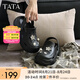 他她（TATA）黑色包頭拖鞋女厚底洞洞鞋女外穿半拖涼鞋2025夏7H801BH5 黑色 37-38