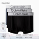 Calvin Klein內(nèi)衣【七夕禮物】25夏男士三條裝ck低腰順滑防夾臀內(nèi)褲男NP2775O 5RN-太空黑/太空黑/炭灰 3條 L