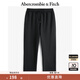ABERCROMBIE & FITCH男裝24春秋款美式復古時(shí)尚小麋鹿抓絨運動(dòng)衛褲長(cháng)褲KI134-4100 黑色 XL (180/98A)尺碼偏大，建議小一碼