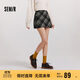 森馬（Semir）半身裙女格紋A字裙復古文藝冬俏皮短裙小個(gè)子學(xué)院風(fēng)101724120008