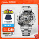 卡西歐（CASIO） G-SHOCK 金屬系列小鋼炮GM-110時(shí)尚運動(dòng)男士手表防水防震 GM-110D-8APR【不銹鋼表帶】