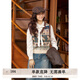 紫涵（ZIHAN）紫涵V領(lǐng)無(wú)袖針織馬甲背心女秋季復古學(xué)院風(fēng)疊穿毛衣馬夾 月桂綠 M