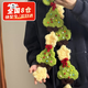 OLOEY手工圣誕樹(shù)圣誕節禮物圍巾編織diy材料包毛線(xiàn)鉤針拼接圍脖送女友 淺綠圣誕圍巾【材料包】贈工具教程