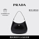 PRADA/普拉達(dá)【七夕禮物】女士 Cleo 亮面皮革單肩包腋下包女包 黑色