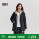 森馬（Semir）外套女中長(cháng)款西裝領(lǐng)通勤寬松2024冬含羊毛雙面呢夾克109724108021