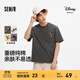 森馬（Semir）迪士尼米奇家族合作系列短袖T恤男純棉繡花上衣2025新款男t 褐灰20851 M
