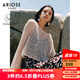 艾諾絲雅詩【商場(chǎng)同款】春秋新品高級(jí)感百搭落肩袖鏤空編織針織衫女30728106 奶油米 S