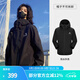 駱駝（CAMEL）雨神戶外沖鋒衣戶外登山服防風(fēng)防水時(shí)尚運(yùn)動(dòng)外套 A13CATR157A，幻影黑，男女同款 L