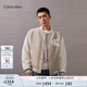 Calvin KleinJeans春秋男士ck休閑通勤學(xué)院風(fēng)撞色拼接刺繡棒球服外套J324433 PED-奶茶咖 M