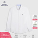 布克兄弟（BrooksBrothers）[易打理]男士春牛津紡免燙修身休閑襯衫 B123-白色 S