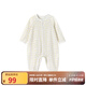 英氏（YEEHOO）嬰兒衣服新生兒連體衣寶寶嬰幼兒居家爬服連體服 淺黃66CM