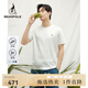 beanpole【新品】濱波  2025春夏男士基礎(chǔ)款涼感純色圓領(lǐng)短袖T恤 白色 175/92A M