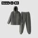 蕉內(nèi)【王一博同款】絨絨506H羊羔絨睡衣男士家居服連帽情侶套裝秋冬季
