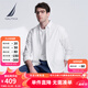 諾帝卡（NAUTICA）【單件直降】男裝春夏全棉牛津紡柔軟舒適休閑長袖襯衫男WE4102 白色1BW M