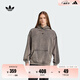 adidas寬松運(yùn)動(dòng)連帽衛(wèi)衣套頭衫男裝新款阿迪達(dá)斯官方三葉草JD0245 黑色     M