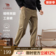 駱駝（CAMEL）男裝新款工裝褲子男戶(hù)外寬松運動(dòng)束腳休閑長(cháng)褲 卡其 XL