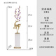 AGOPROFIL落地?cái)[件輕奢水晶招財(cái)鹿客廳入戶桌面玄關(guān)辦公室高檔公司開業(yè)禮物 財(cái)高福祿 輕奢金【高約73cm】