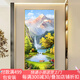 俏董婆山水畫(huà)入戶(hù)玄關(guān)掛畫(huà)正對門(mén)現代簡(jiǎn)約大氣金山壁畫(huà)背景墻走廊過(guò)道畫(huà) 04金山聚寶盆 80*160cm 晶瓷畫(huà)+典雅金框