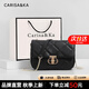 CARISAKA七夕情人節(jié)禮物小&ck包包女包2025年新款斜挎包單肩包菱格鏈條包 CK女包-黑色（菱格鏈條女包）