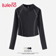 班尼路（Baleno）半高領(lǐng)薄絨打底衫女2025年秋冬季新款親膚柔軟舒適加絨保暖上衣