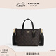 蔻馳（COACH）奧萊女士經(jīng)典標(biāo)志CITY迷你托特包單肩斜挎包手提包c(diǎn)ity15 IM/胡桃木色/黑色